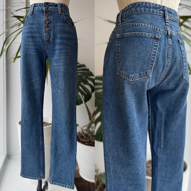 Reformation Mid-Rise Button Fly Jean, 27