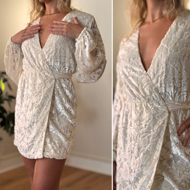 Tularosa Meave Wrap Dress in White, Small