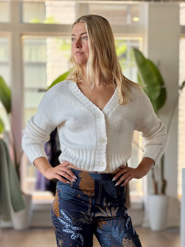 Z Supply Ivory Knit Cardigan, XS