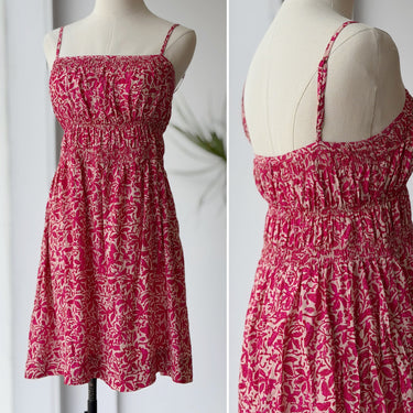 Natalie Martin Gina Mini Dress in Gloriosa Print Flamingo, XSmall