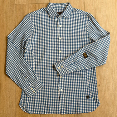 G-Star Raw Blue Button Down Shirt, Men's Small