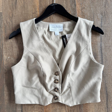 Mare Mare X Anthropologie Taupe Vest, Small
