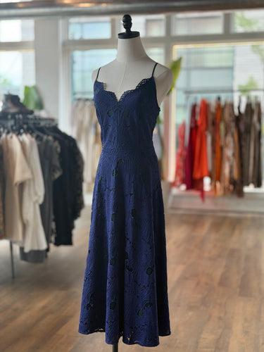 Moulinette Soeurs Blue Green Lace Dress, US 10