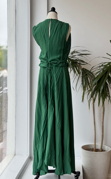 Caron Callahan Lilly Dress in Bottle Green, XSmall