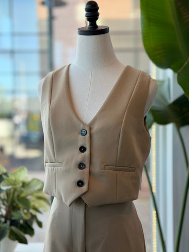 Zara Camel Vest, medium