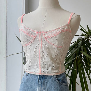 Free People Lace Crop Top, Small