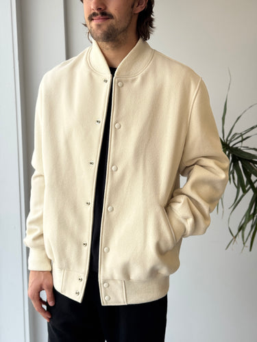 Golden Bear Sportswear Portola Natural Wool Bomber Jacket - retail 595, Men's XLarge