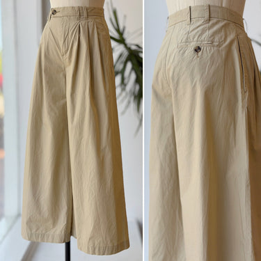 Gap x Doen Khaki Pleat Wide Leg Pants, 00