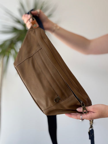Parker Thatch Cross Your Heart Sling in Tan
