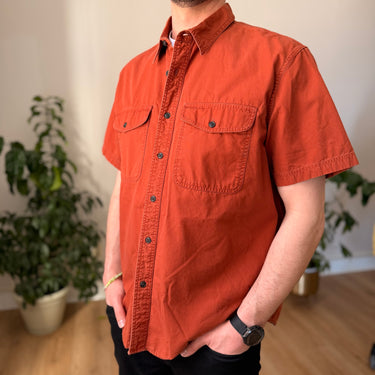 Filson Rust Button Up Shirt, Men's XLarge