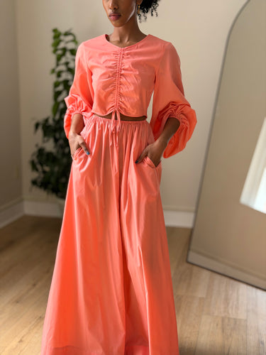 Staud Coral Recycled Nylon Tangier Maxi Dress, XSmall