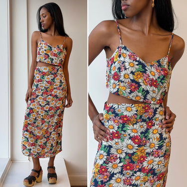 Reformation Alda Two Piece Skirt Set in Flower Power NWT Retail $218, 0