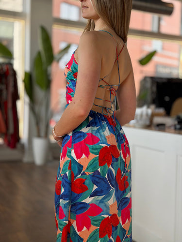 For Love & Lemons NWT Lorenza Floral Print Midi Dress, Small