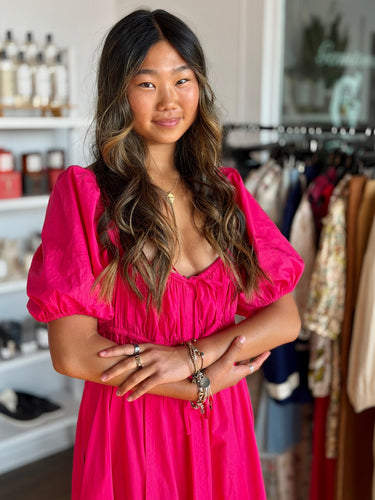 Ulla Johnson Hot Pink Palma Dress, 8