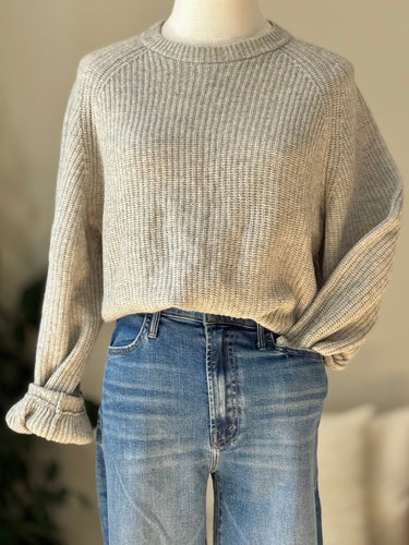 Demylee Light Grey Wool Sweater, XSmall