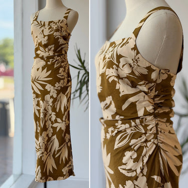 Rails Brown Floral Midi Dress, Small