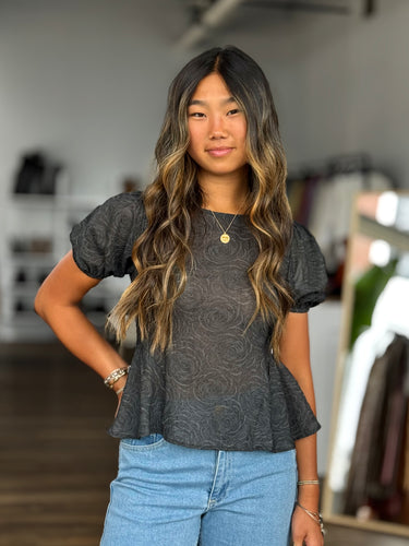 Lisa Says Gah Petra Tie Back Blouse, XS