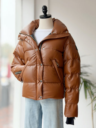 SAM. Vegan Leather Isabel Down Jacket, XSmall