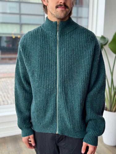 LL Bean Wool Full Zip Sweater, Men's XLarge