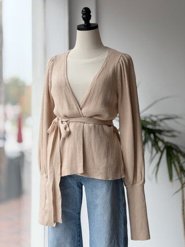 Ulla Johnson Lyra Blush Wrap Cardigan, Small