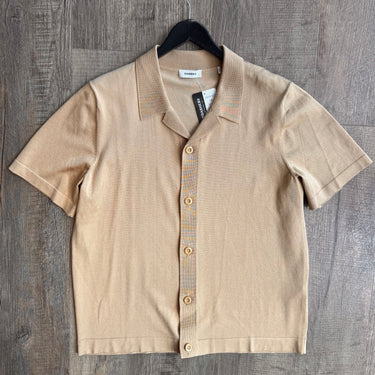 Sandro Paris Loose Fit Shark Collar Shirt, Men's XLarge
