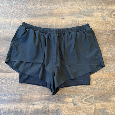Girlfriend Collective New Trail Shorts in Black, XXLarge