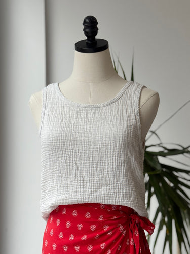It Is Well AS IS Gauzy Ivory Tank - general wear, Small