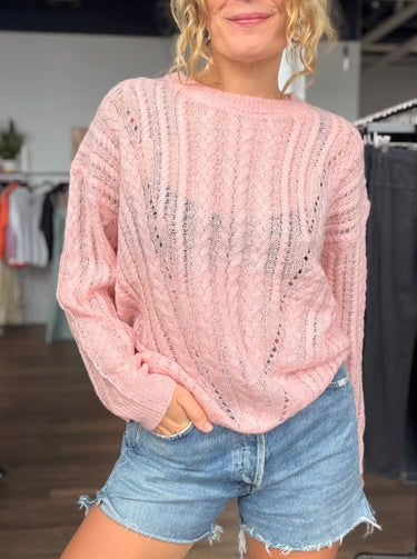 Free People NWT Peach Skin Knit Sweater, XSmall