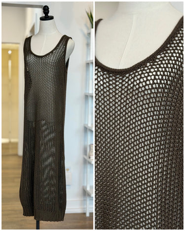 Misha & Puff Brown Net Dress, xs/s