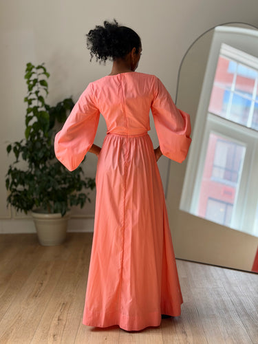 Staud Coral Recycled Nylon Tangier Maxi Dress, XSmall