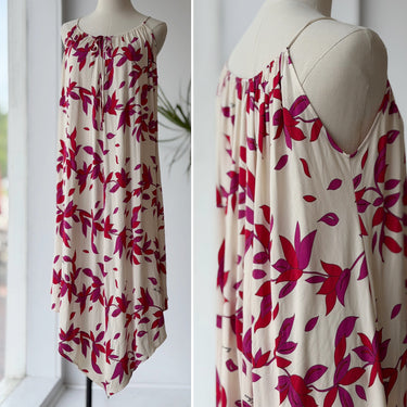 Mara Hoffman Silk Tropical Floral Dress, XSmall