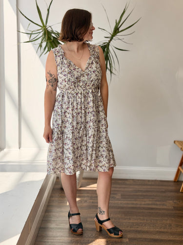 Xirena AS IS June Cotton Silk Dress - faint discoloration, Medium