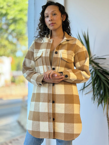 Rails Jaro Coat in Camel Plaid, Small