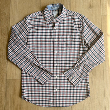 LL Bean Slightly Fitted Plaid Shirt, Men's Small