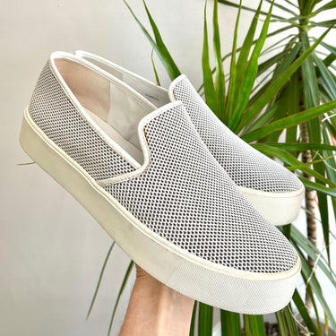 Vince Ivory Woven Sneakers, 10