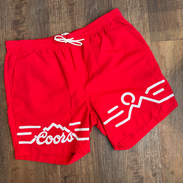Coors Banquet X Huckberry Red Shorts, Men's Large