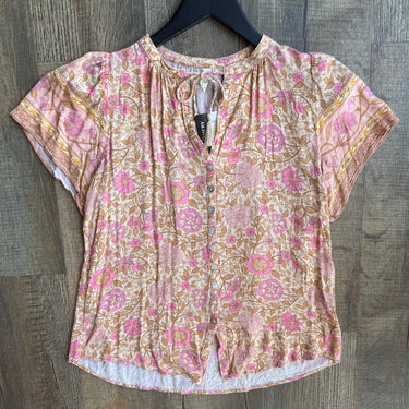 Spell & The Gypsy Pink Floral Blouse, Medium