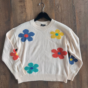Rails Perci Floral Intarsia Sweater, XSmall
