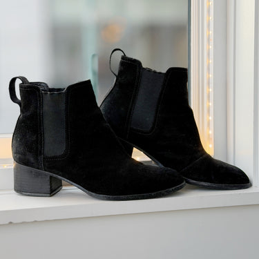 Rag & Bone Black Suede Walker Boots, 37.5
