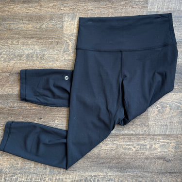 Lululemon Black Slightly Crop Leggings, 8