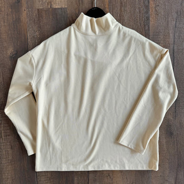 Emerson Fry Pale Yellow Zip Back Top, Medium