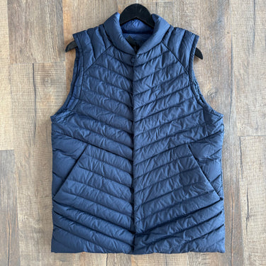 Lululemon Navy Snap Down Vest, Large