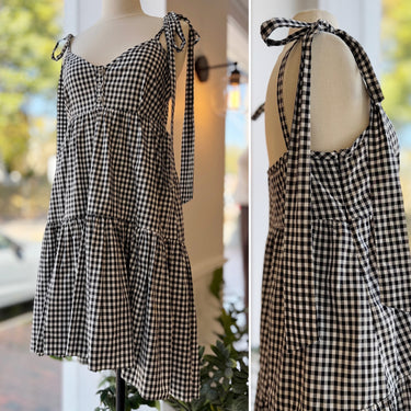 Caroline Constas Elle Gingham Dress, Medium