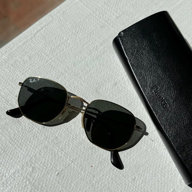 Ray Ban Polarized Hexagonal Flat Lense Sunglasses Wrong Case