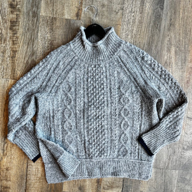 Alex Mill Catskill Weekend Cable Knit Turtleneck Sweater, Medium