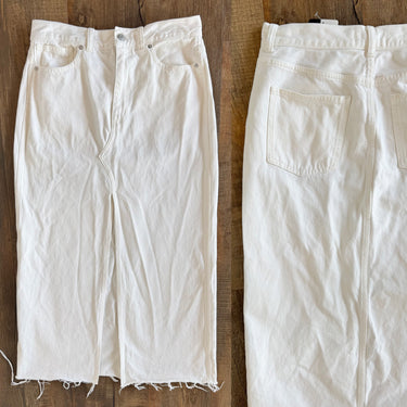 Madewell Ecru Denim Skirt, 28