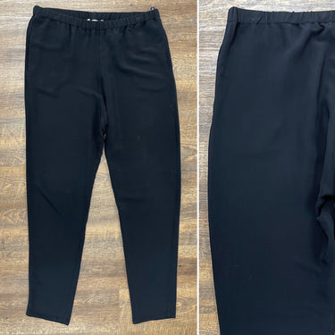 Lamberto Losani Black Pull On Pants, Medium