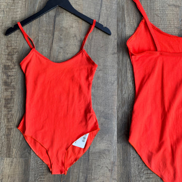 American Apparel Red Bodysuit, Medium