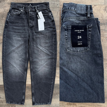 Anine Bing NWT Fritz Jeans in Washed Smoke Grey, 24