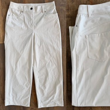 Lululemon Ecru Straight Leg Pants, 27